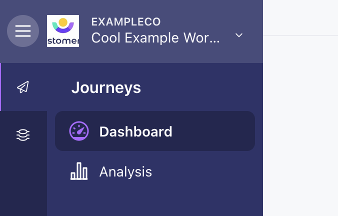 toggle between journeys and data pipelines