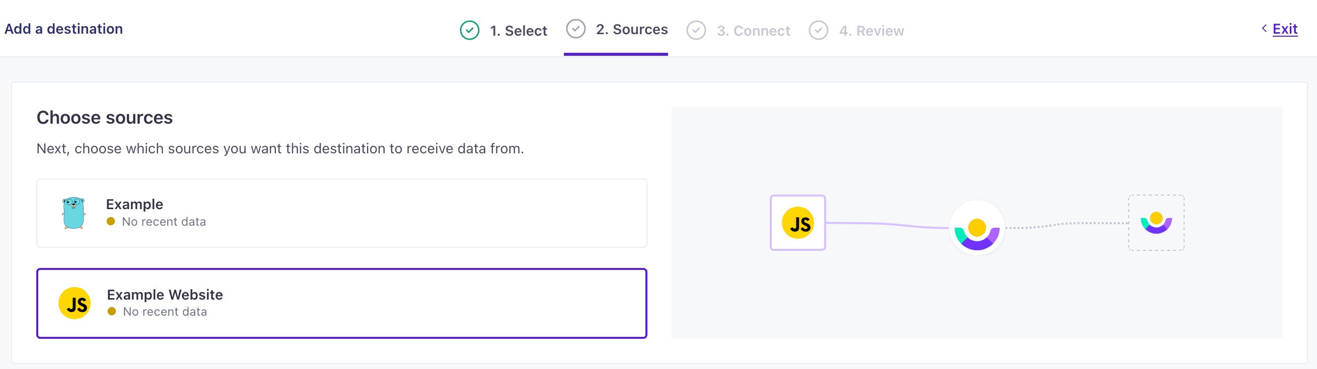 Select your JavaScript source