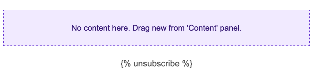 the default unsubscribe link