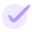 purple checkmark