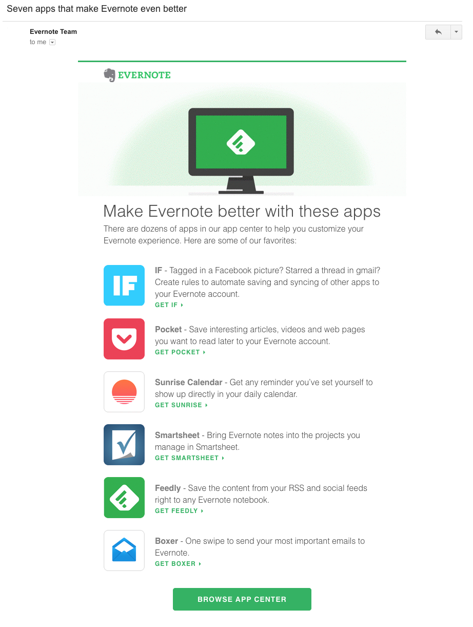 Evernote lifecycle integration news