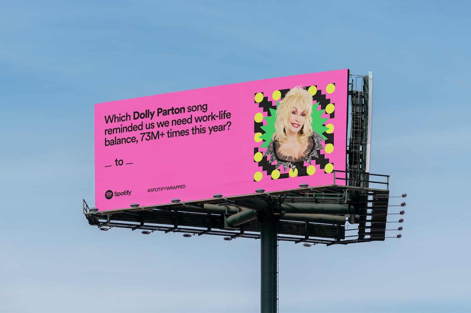 Spotify Wrapped campaign billboard promotion