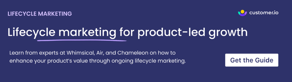 lifecycle marketing for product-led growth ebook CTA